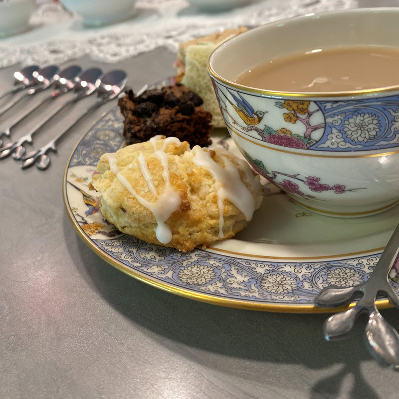 Tea served on Lenox Ming bone china!